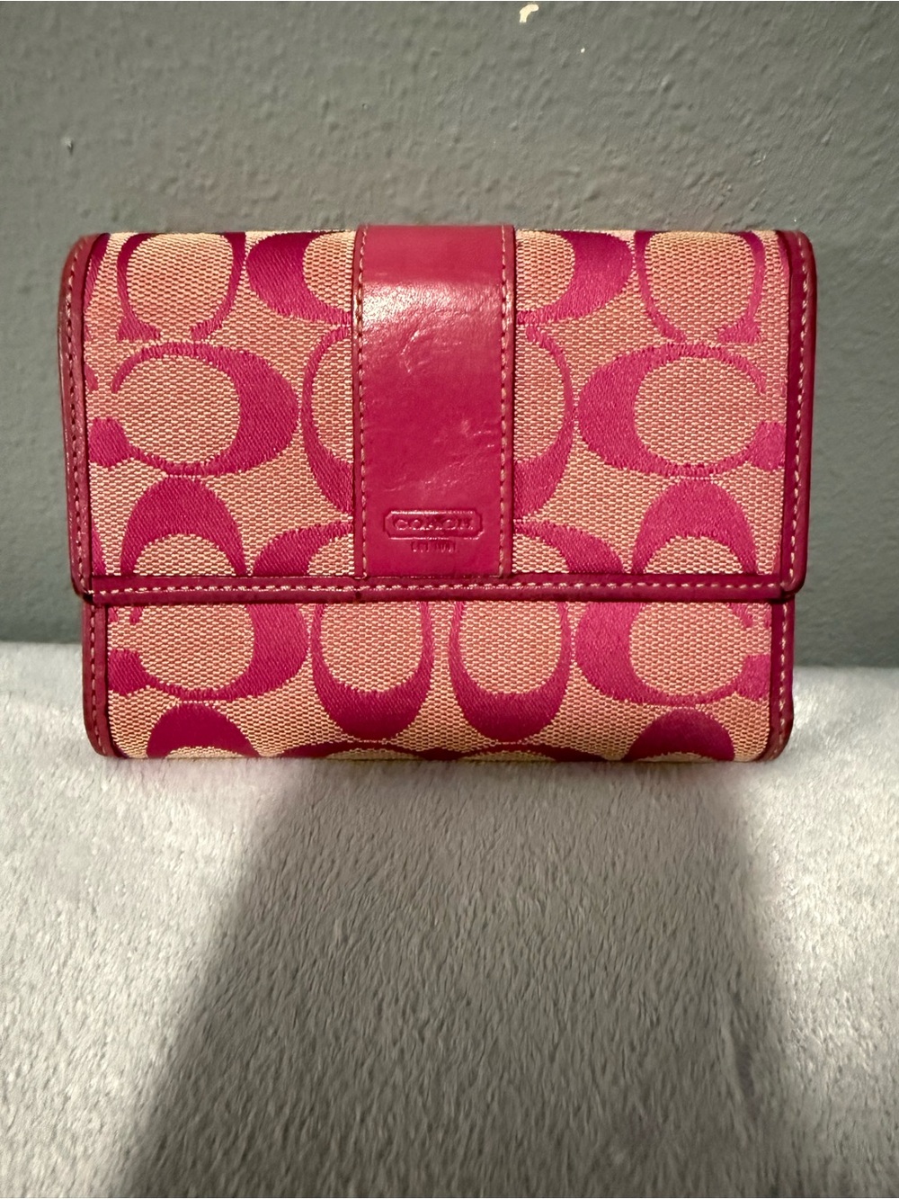 Pink coach wallet